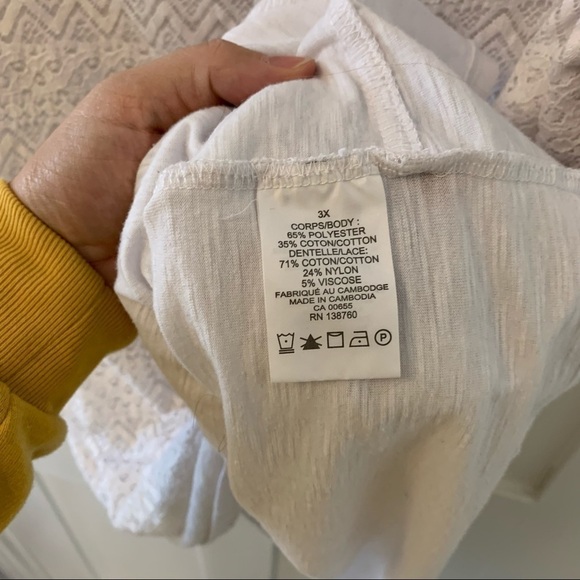 White Lace Top - Picture 3 of 4